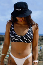 Load image into Gallery viewer, 'IWA + Moon Terry Cloth Bucket Hat (White Embroidery)