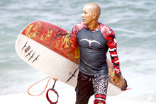 Load image into Gallery viewer, 'IWA Camo Kāne Rash Guard ('Ula)