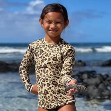 Load image into Gallery viewer, Island Leopard Youth Rash Guard