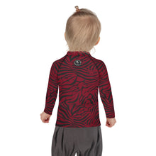 Load image into Gallery viewer, 'IWA Zebra Keiki Rash Guard (Wine)