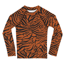 Load image into Gallery viewer, 'IWA Zebra Keiki Rash Guard (Tiger)