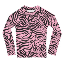 Load image into Gallery viewer, 'IWA Zebra Keiki Rash Guard (Rosè)