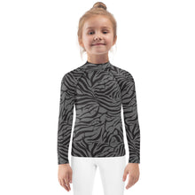 Load image into Gallery viewer, 'IWA Zebra Keiki Rash Guard (Shadow)
