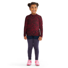 Load image into Gallery viewer, 'IWA Zebra Keiki Rash Guard (Wine)