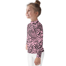 Load image into Gallery viewer, 'IWA Zebra Keiki Rash Guard (Rosè)