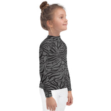 Load image into Gallery viewer, 'IWA Zebra Keiki Rash Guard (Shadow)