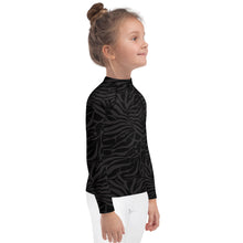 Load image into Gallery viewer, 'IWA Zebra Keiki Rash Guard (Midnight 'IWA)