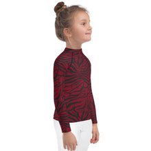 Load image into Gallery viewer, 'IWA Zebra Keiki Rash Guard (Wine)