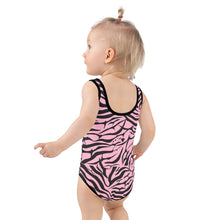 Load image into Gallery viewer, 'IWA Zebra Keiki BodySuit (Rose)