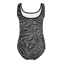 Load image into Gallery viewer, 'IWA Zebra Keiki BodySuit (Shadow)