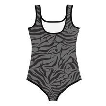 Load image into Gallery viewer, 'IWA Zebra Keiki BodySuit (Shadow)