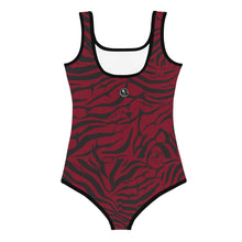 Load image into Gallery viewer, 'IWA Zebra Keiki BodySuit (Wine)