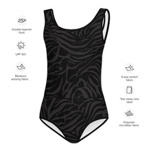 Load image into Gallery viewer, 'IWA Zebra Keiki BodySuit (Midnight 'IWA)