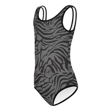 Load image into Gallery viewer, 'IWA Zebra Keiki BodySuit (Shadow)