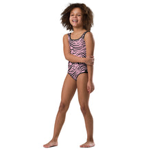 Load image into Gallery viewer, 'IWA Zebra Keiki BodySuit (Rose)