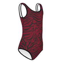Load image into Gallery viewer, 'IWA Zebra Keiki BodySuit (Wine)