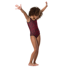Load image into Gallery viewer, 'IWA Zebra Keiki BodySuit (Wine)