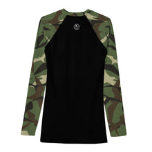 Load image into Gallery viewer, 'IWA Camo Kāne Rash Guard ('Āina)