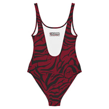 Load image into Gallery viewer, 'IWA Zebra Wāhine BodySuit (Wine)