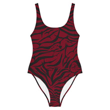 Load image into Gallery viewer, 'IWA Zebra Wāhine BodySuit (Wine)