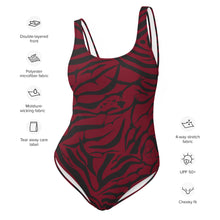Load image into Gallery viewer, 'IWA Zebra Wāhine BodySuit (Wine)