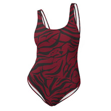 Load image into Gallery viewer, 'IWA Zebra Wāhine BodySuit (Wine)
