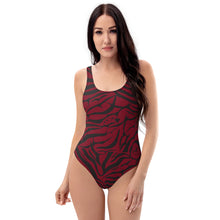 Load image into Gallery viewer, 'IWA Zebra Wāhine BodySuit (Wine)