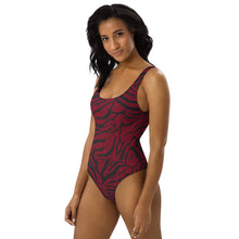 Load image into Gallery viewer, 'IWA Zebra Wāhine BodySuit (Wine)