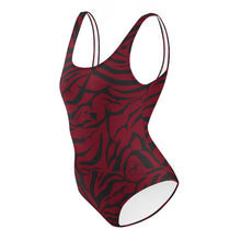 Load image into Gallery viewer, 'IWA Zebra Wāhine BodySuit (Wine)