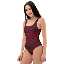 Load image into Gallery viewer, 'IWA Zebra Wāhine BodySuit (Wine)