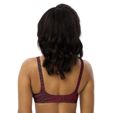 Load image into Gallery viewer, 'IWA Zebra Bikini Top (Wine)