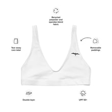 Load image into Gallery viewer, 'IWA Bird Bikini top (White)