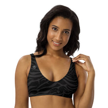 Load image into Gallery viewer, 'IWA Zebra Bikini Top (Midnight 'IWA)