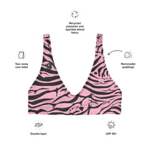 Load image into Gallery viewer, 'IWA Zebra Bikini Top (Rosè)
