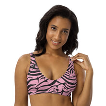 Load image into Gallery viewer, 'IWA Zebra Bikini Top (Rosè)