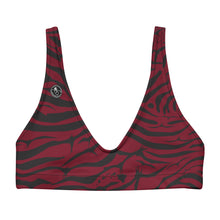 Load image into Gallery viewer, 'IWA Zebra Bikini Top (Wine)