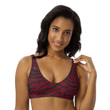 Load image into Gallery viewer, 'IWA Zebra Bikini Top (Wine)