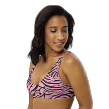 Load image into Gallery viewer, 'IWA Zebra Bikini Top (Rosè)