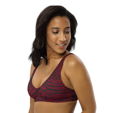 Load image into Gallery viewer, 'IWA Zebra Bikini Top (Wine)