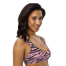 Load image into Gallery viewer, 'IWA Zebra Bikini Top (Rosè)