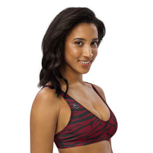Load image into Gallery viewer, 'IWA Zebra Bikini Top (Wine)