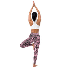 Load image into Gallery viewer, 'IWA Zebra Wāhine Leggings (Rosé)