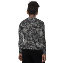 Load image into Gallery viewer, 'IWA Camo Isles Youth Rash Guard (Storm)