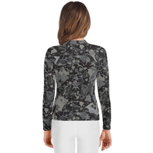 Load image into Gallery viewer, 'IWA Camo Isles Youth Rash Guard (Storm)
