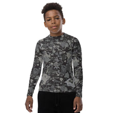 Load image into Gallery viewer, 'IWA Camo Isles Youth Rash Guard (Storm)