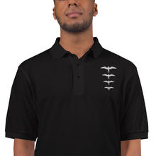 Load image into Gallery viewer, 'IWA Hā Polo Tee (White Embroidery)