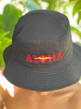 Load image into Gallery viewer, Aloha 'IWA Bucket Hat (Red+Yellow Embroidery)