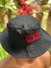 Load image into Gallery viewer, 'IWA North Shore Bucket Hat (Red Embroidery+Black)
