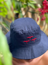Load image into Gallery viewer, 'IWA Pūkolu Bucket Hat (Red Embroidery)