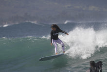 Load image into Gallery viewer, 'IWA Wāhine Rash Guard (HALE'IWA BLACK)